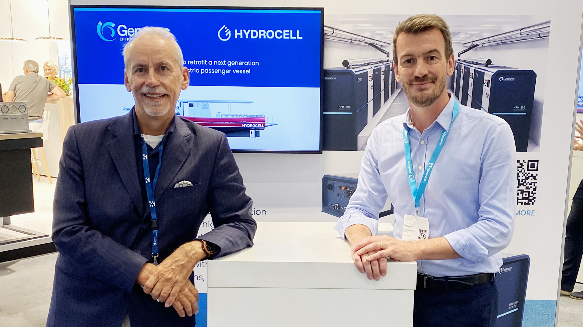 From left: Karl Manfredi, CEO at Hydrocell, Philippe Davignon, Sales Director at Genevos